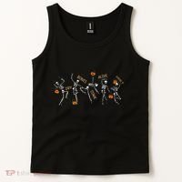 Dancing Skeleton Bible Verse Dry Bones Come Alive Christian Tank Top thumb 2