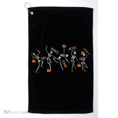 Dancing Skeleton Bible Verse Dry Bones Come Alive Christian Golf Towel