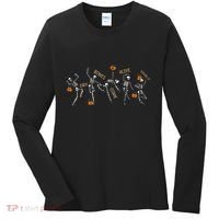 Dancing Skeleton Bible Verse Dry Bones Come Alive Christian Women's Long Sleeve Shirt thumb 0