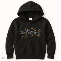 Dancing Skeleton Bible Verse Dry Bones Come Alive Christian Kids Hoodie thumb 0