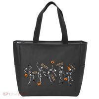 Dancing Skeleton Bible Verse Dry Bones Come Alive Christian Tote Bag thumb 0