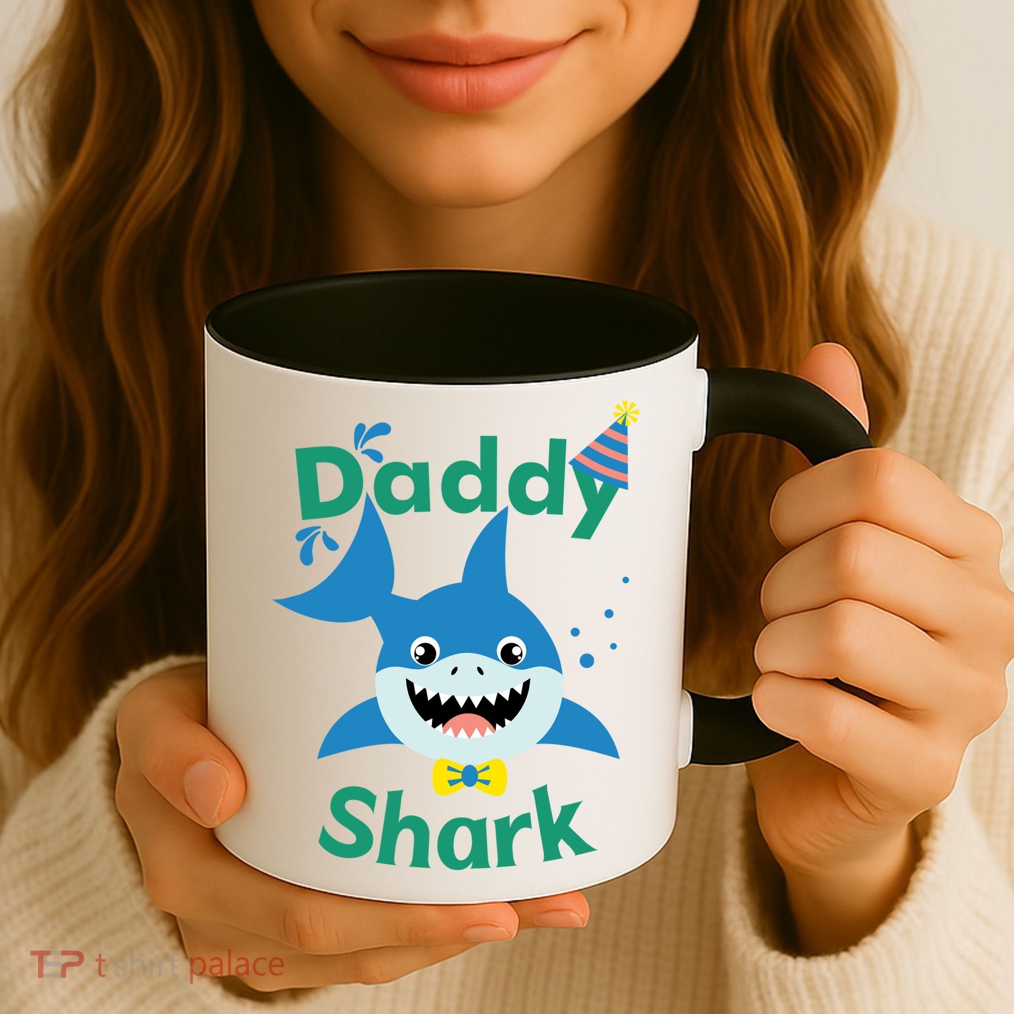 Daddy Shark Birthday Party Matching Family Coffee Mug