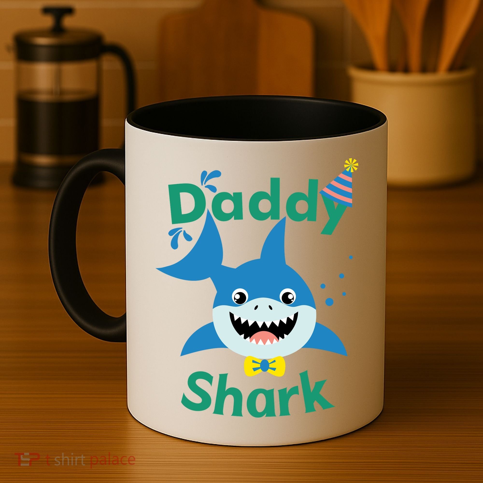 Daddy Shark Birthday Party Matching Family Coffee Mug