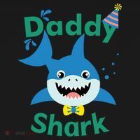 Daddy Shark Birthday Party Matching Family Ornament thumb 1