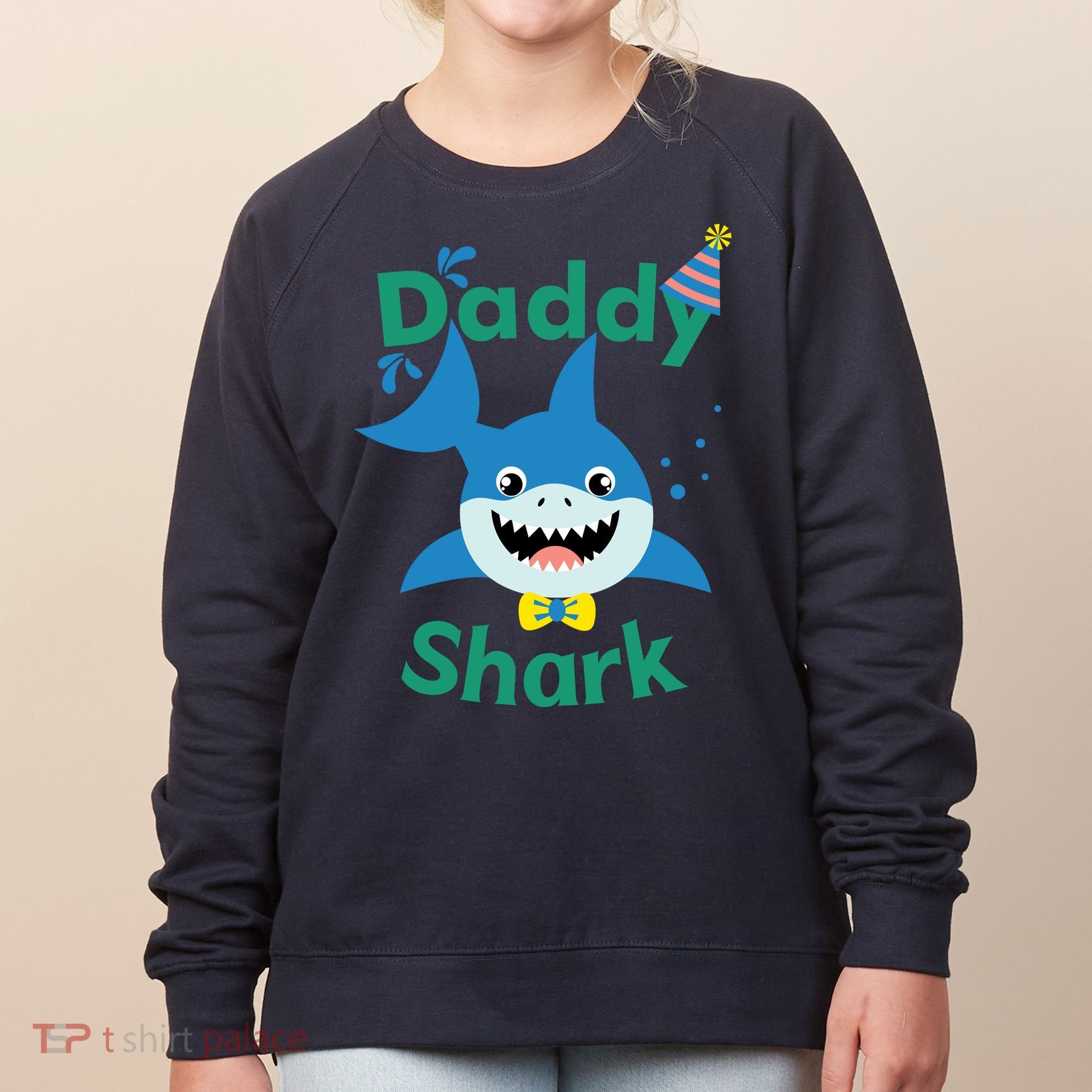 Daddy Shark Birthday Party Matching Family Women's Sweatshirt