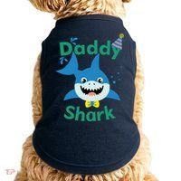 Daddy Shark Birthday Party Matching Family Doggie Tank thumb 0