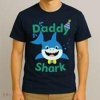 Daddy Shark Birthday Party Matching Family T-Shirt thumb 3