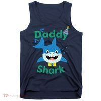 Daddy Shark Birthday Party Matching Family Tank Top thumb 0