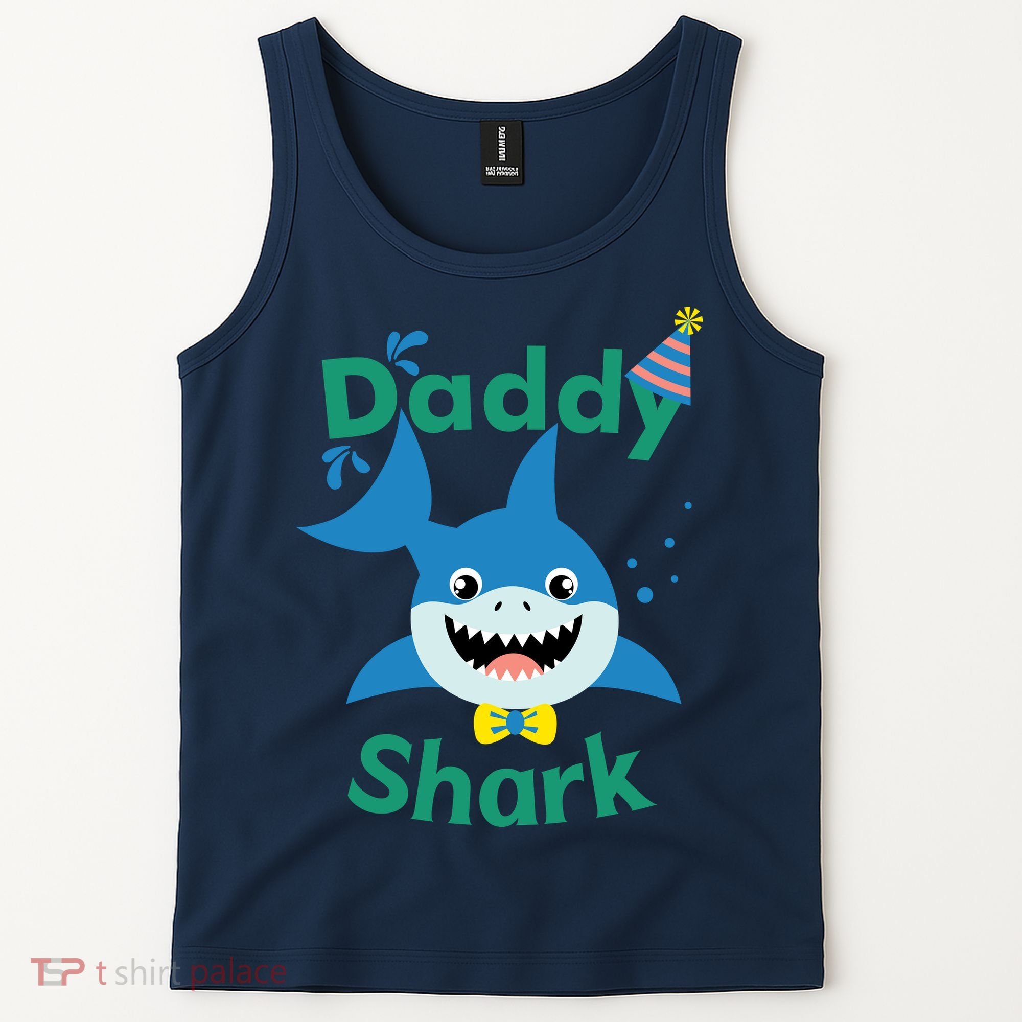 Daddy Shark Birthday Party Matching Family Tank Top