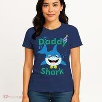 Daddy Shark Birthday Party Matching Family Women's T-Shirt thumb 4