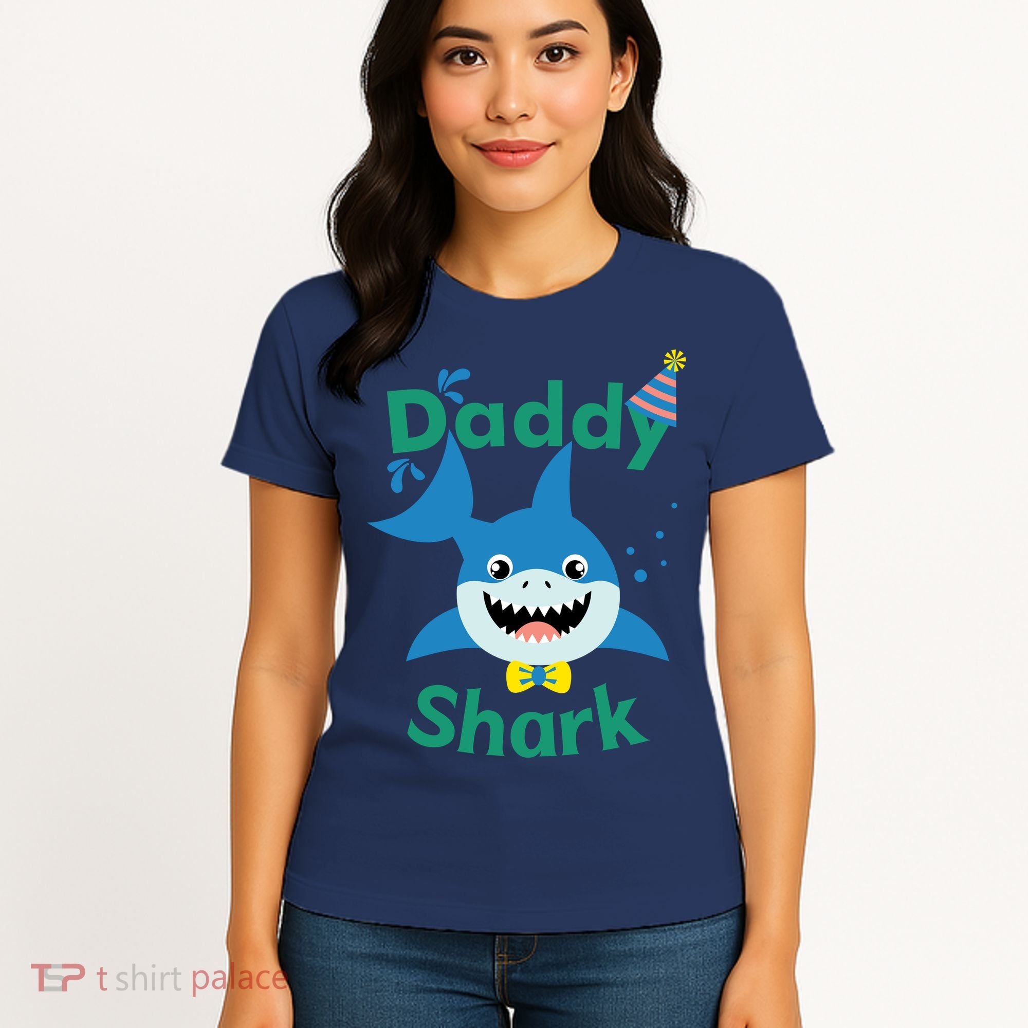 Daddy Shark Birthday Party Matching Family Women's T-Shirt