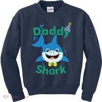 Daddy Shark Birthday Party Matching Family Kids Sweatshirt thumb 0