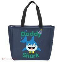 Daddy Shark Birthday Party Matching Family Tote Bag thumb 0