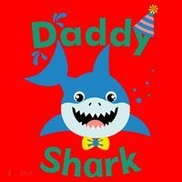 Daddy Shark Birthday Party Matching Family Santa Hat thumb 1