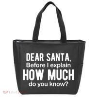 Dear Santa Before I Explain How Much Do You Know Funny Christmas Tote Bag thumb 0