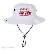 Dear Santa Before I Explain How Much Do You Know Funny Christmas Bucket Hat thumb 0
