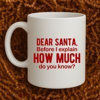 Dear Santa Before I Explain How Much Do You Know Funny Christmas Coffee Mug thumb 2