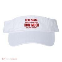 Dear Santa Before I Explain How Much Do You Know Funny Christmas Visor thumb 0