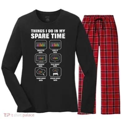 Data Science. Big Data Analytics. For Data Scientists Women's Long Sleeve Flannel Pajama Set