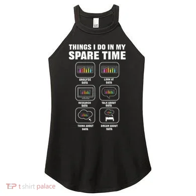 Data Science. Big Data Analytics. For Data Scientists Women's Perfect Tri Rocker Tank