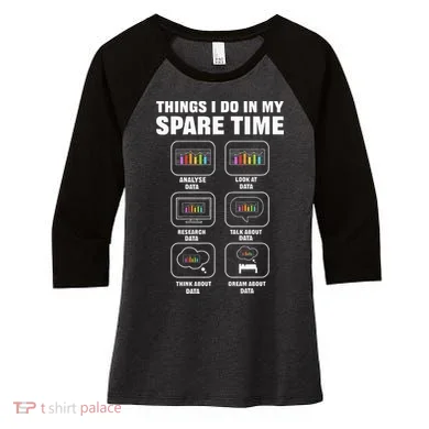 Data Science. Big Data Analytics. For Data Scientists Women's Tri-Blend 3/4-Sleeve Raglan Shirt