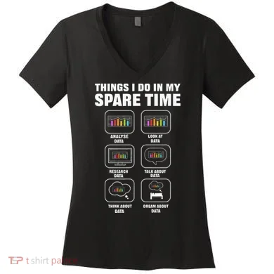 Data Science. Big Data Analytics. For Data Scientists Women's V-Neck T-Shirt