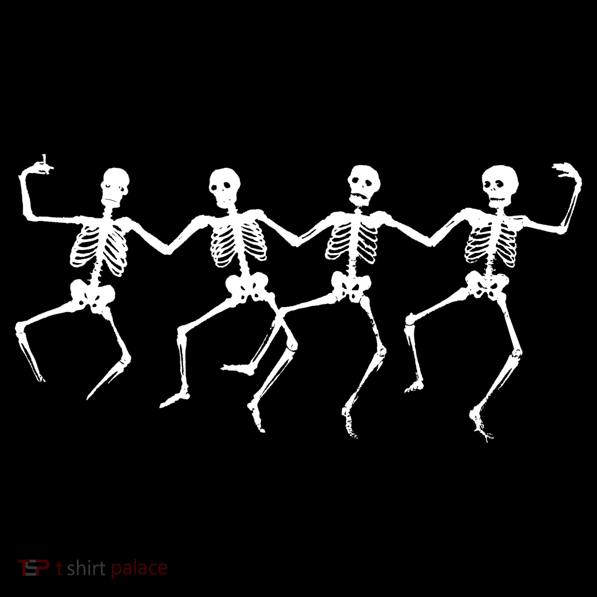 Dancing Skeletons Bones Button
