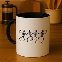 Dancing Skeletons Bones Coffee Mug thumb 4