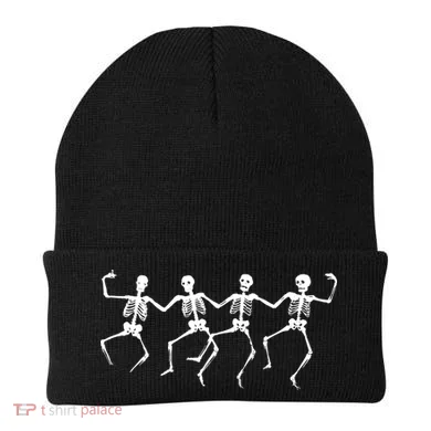 Dancing Skeletons Bones Beanie
