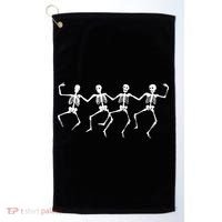 Dancing Skeletons Bones Golf Towel thumb 0