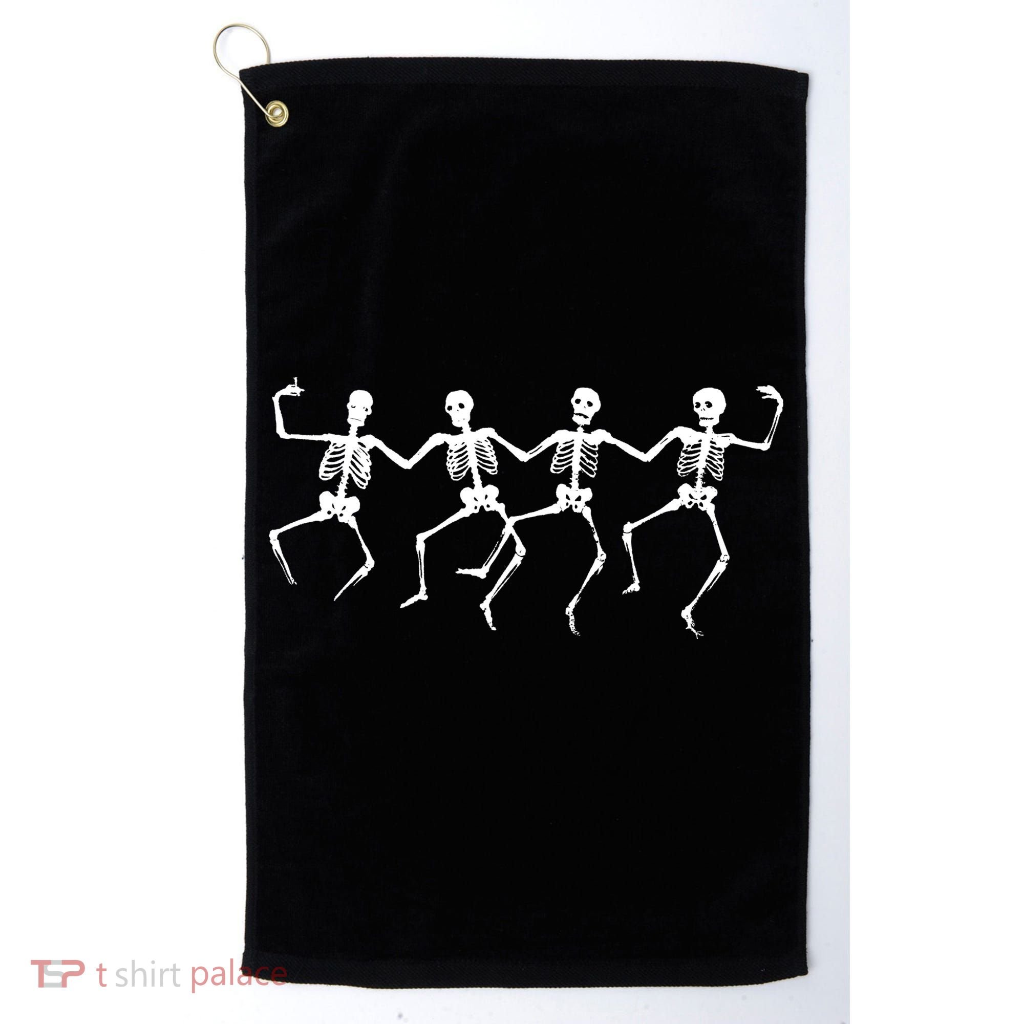 Dancing Skeletons Bones Golf Towel