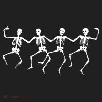 Dancing Skeletons Bones Golf Towel thumb 3