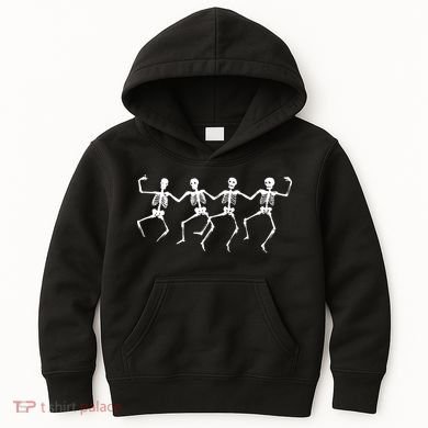 Dancing Skeletons Bones Kids Hoodie