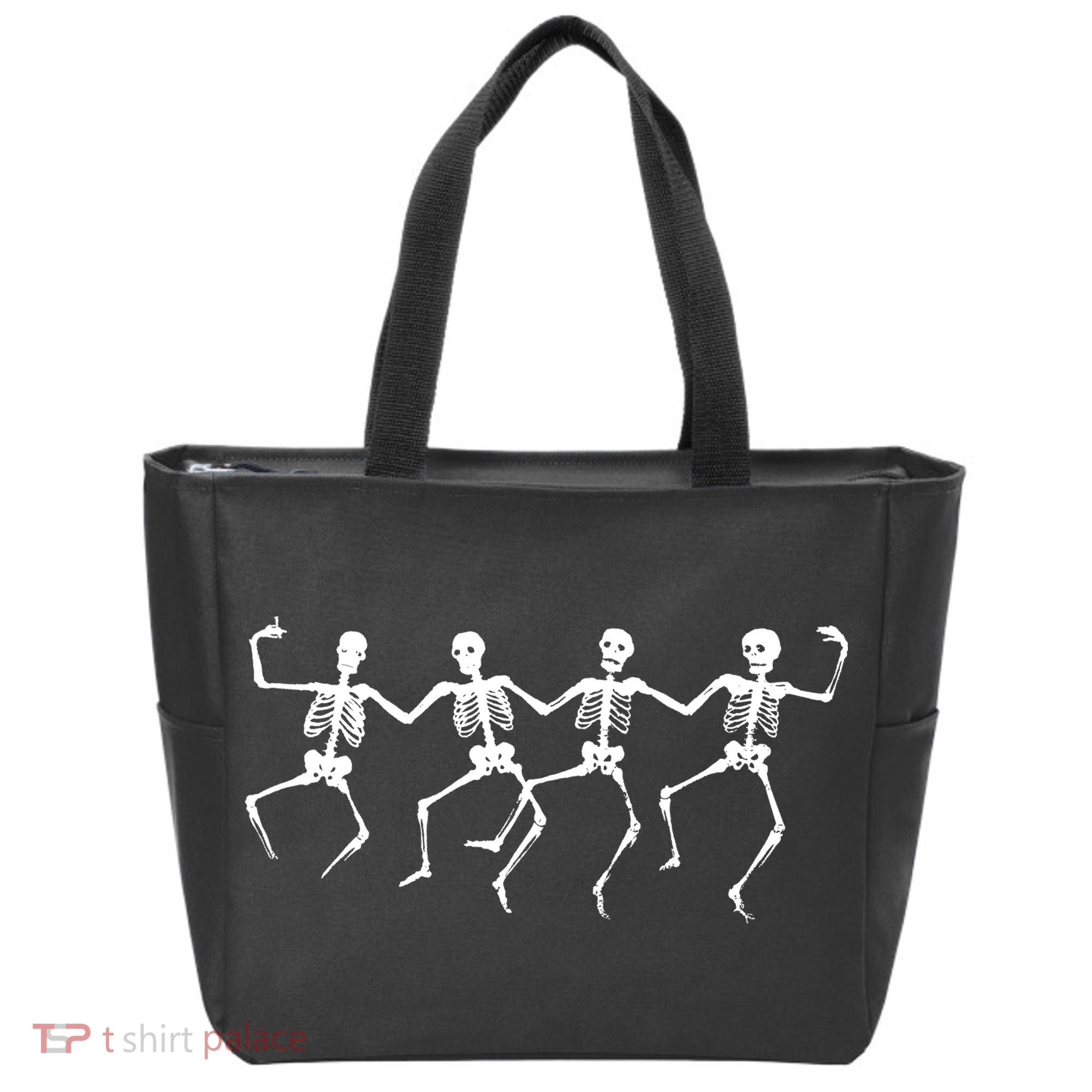 Dancing Skeletons Bones Tote Bag