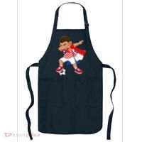 Dabbing Soccer Boy Croatia Football Flag Apron thumb 0