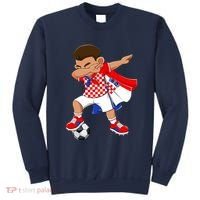 Dabbing Soccer Boy Croatia Football Flag Sweatshirt thumb 0