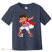 Dabbing Soccer Boy Croatia Football Flag Toddler T-Shirt thumb 0