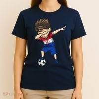 Dabbing Soccer Boy Croatia Jersey Croatian Football T-Shirt thumb 4