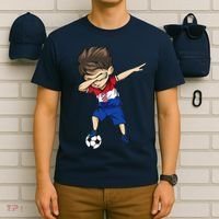 Dabbing Soccer Boy Croatia Jersey Croatian Football T-Shirt thumb 6