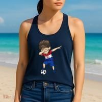 Dabbing Soccer Boy Croatia Jersey Croatian Football Women's Tank Top thumb 2