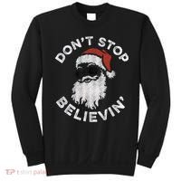 Don't Stop Believin' Cool Shades Santa Sweatshirt thumb 0