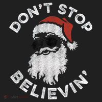 Don't Stop Believin' Cool Shades Santa Beanie thumb 2