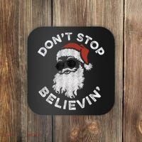 Don't Stop Believin' Cool Shades Santa Coaster thumb 0