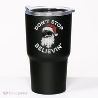 Don't Stop Believin' Cool Shades Santa Tumbler thumb 0