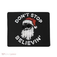 Don't Stop Believin' Cool Shades Santa Mousepad thumb 0