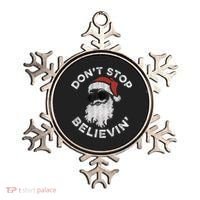Don't Stop Believin' Cool Shades Santa Ornament thumb 0