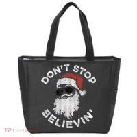Don't Stop Believin' Cool Shades Santa Tote Bag thumb 0