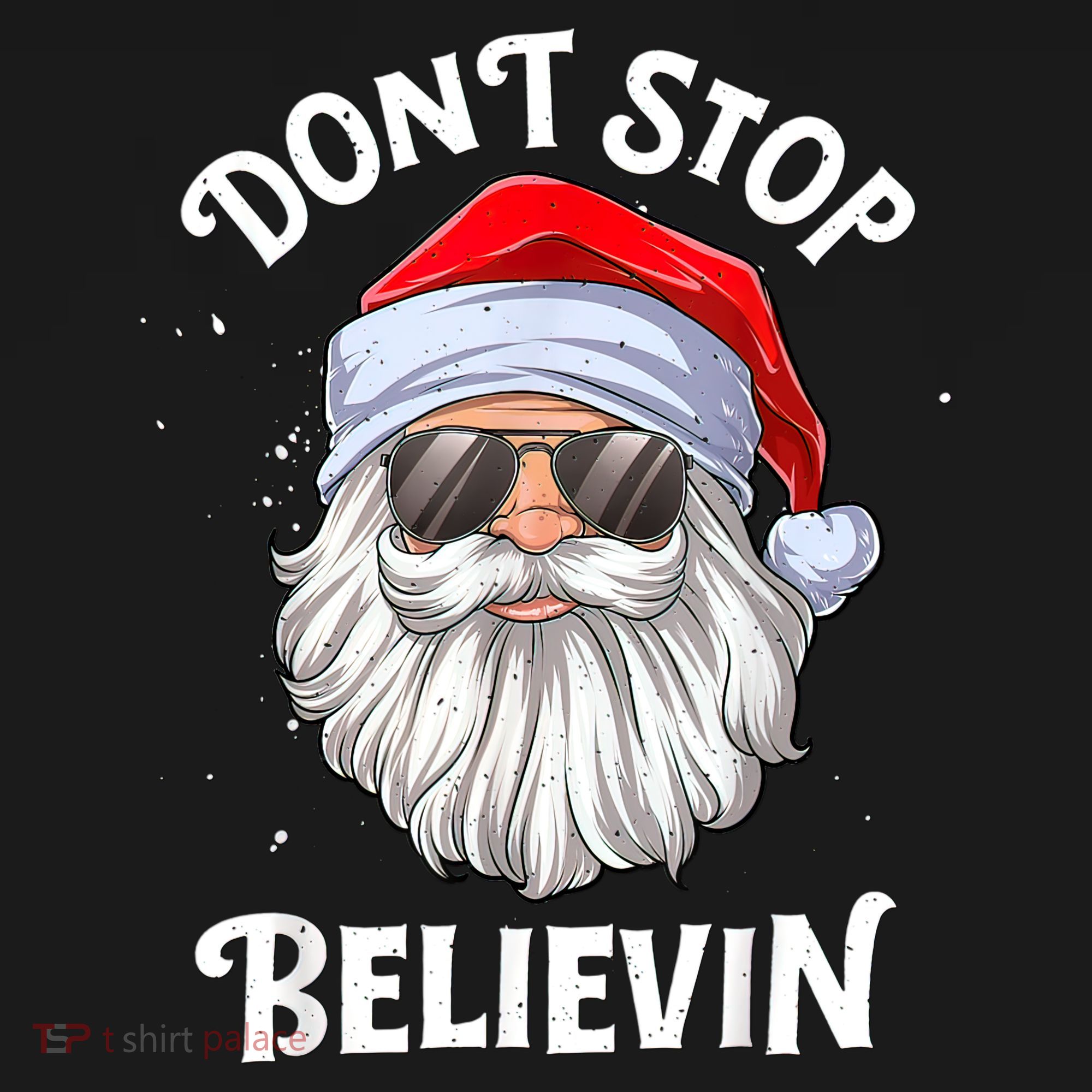 Don't Stop Believin Santa Funny Christmas Boys Gifts Women's Tank Top