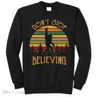 DonT Stop Believing Bigfoot Rock & Roll Retro Sasquatch Sweatshirt thumb 0