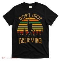 DonT Stop Believing Bigfoot Rock & Roll Retro Sasquatch T-Shirt thumb 0